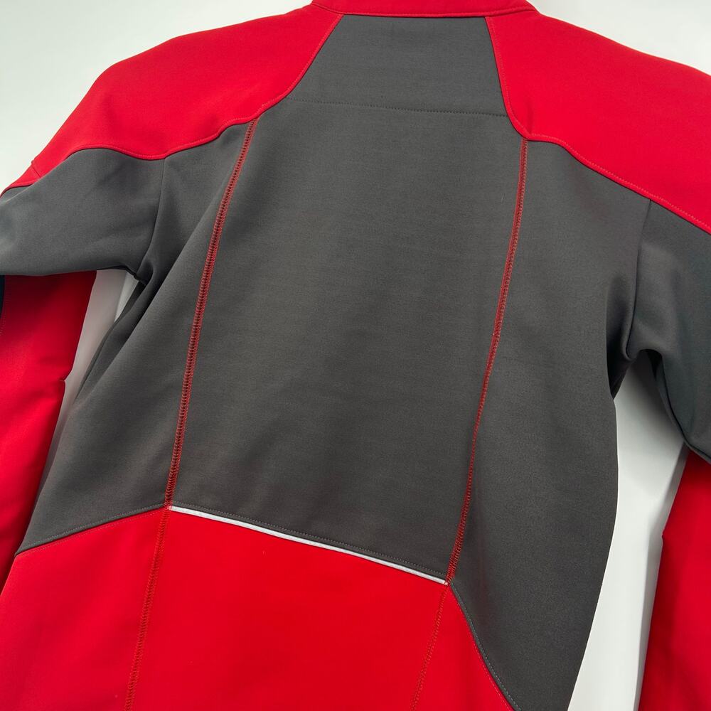 Men's Red Grey Columbia Titanium Omni-Heat Softshell Full Zip Jacket Size Small - Picture 7 of 9